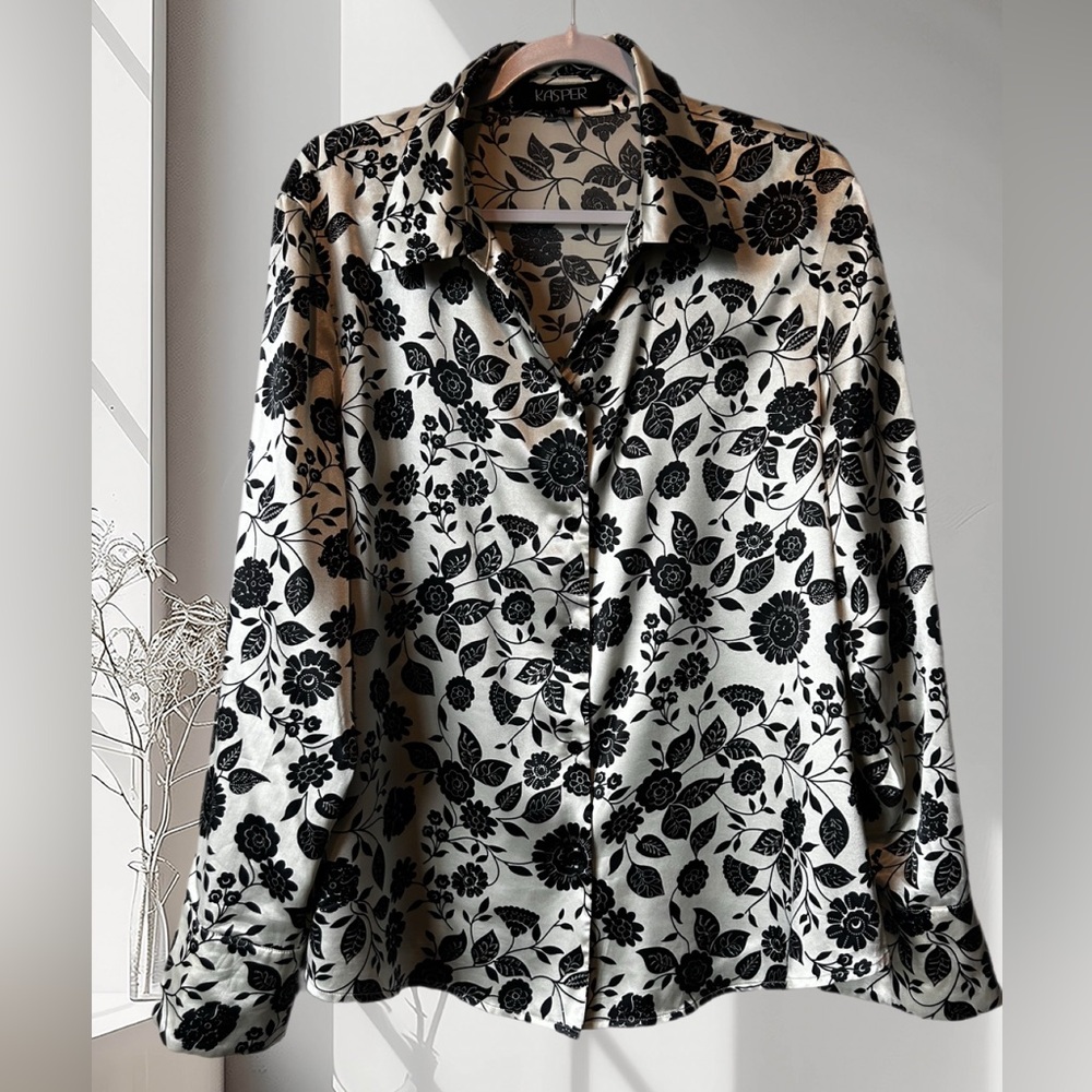 VTG KASPER | Floral Button Down Shirt